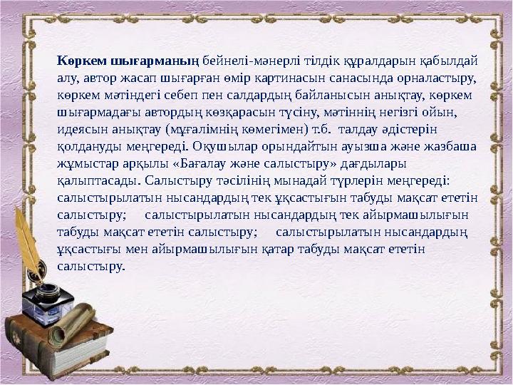Негізгі орта және жалпы орта білім беру Оқу бағдарламасының құрылымы  Түсіндірме жазба  Пәнді оқыту мақсаты мен міндеттері 
