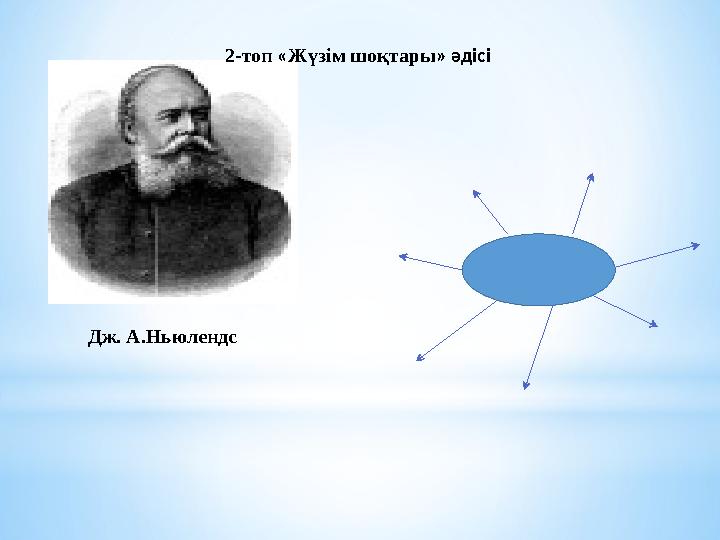 Дж. А.Ньюлендс 2-топ « Жүзім шоқтары » әдісі