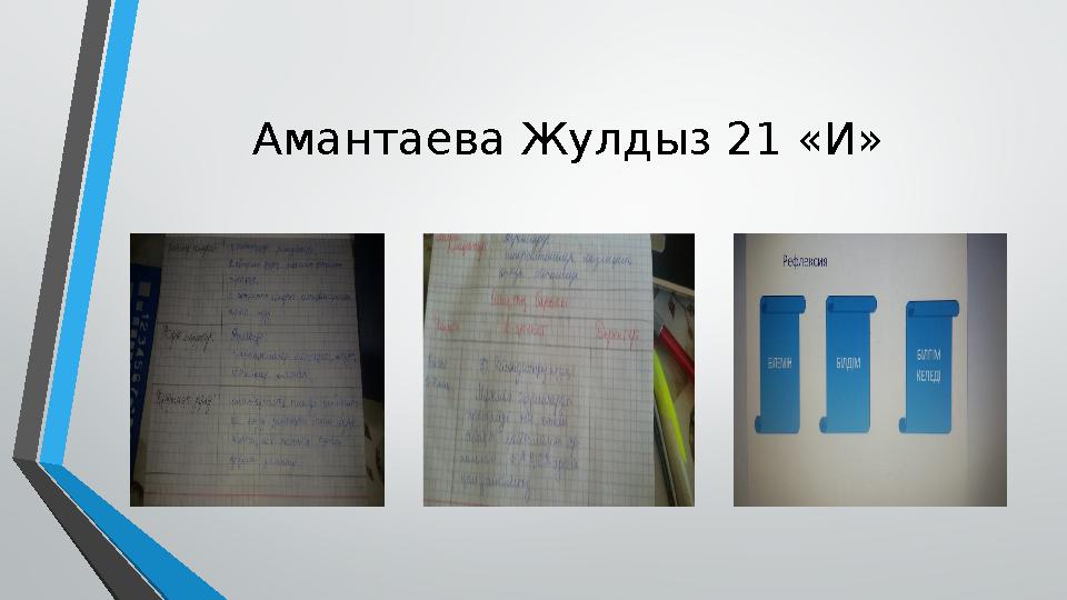 Амантаева Жулдыз 21 «И»