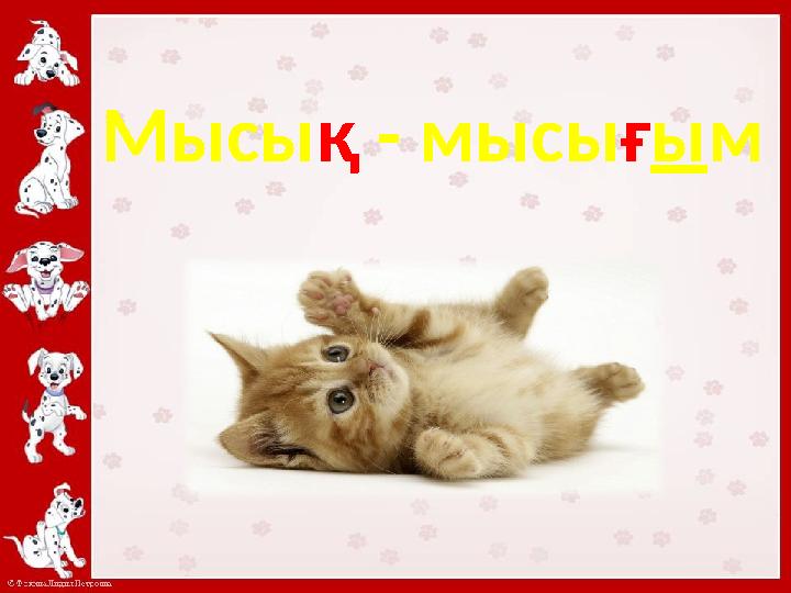 Мысы қ - мысы ғ ы м