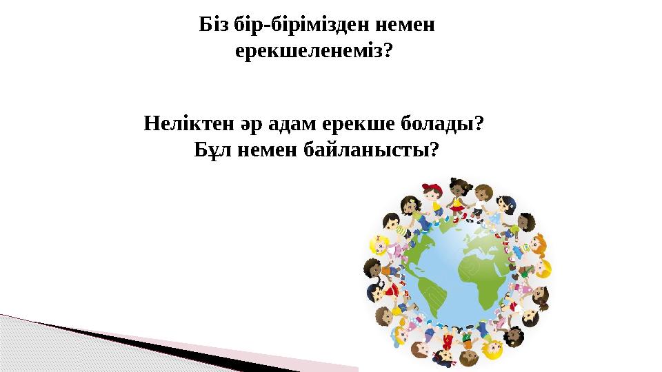 Біз бір-бірімізден немен ерекшеленеміз? Неліктен әр адам ерекше болады? Бұл немен байланысты?