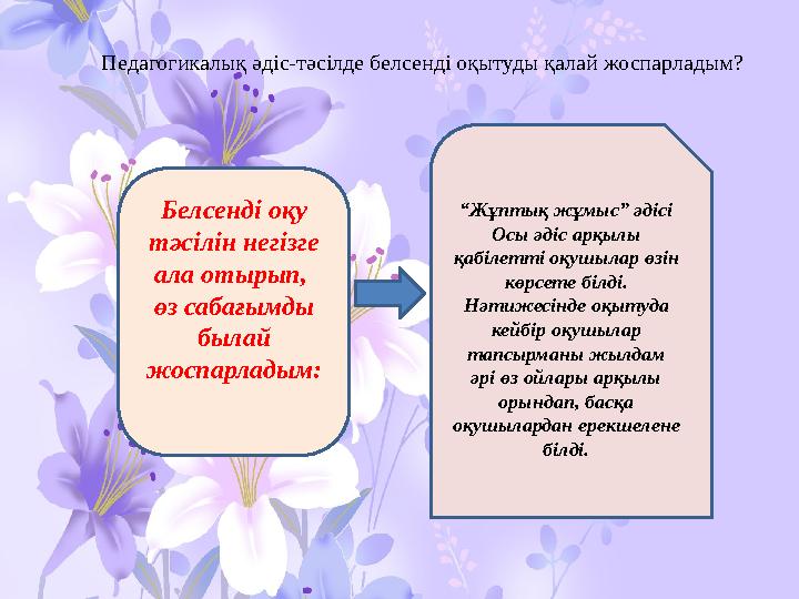 02.11.2023 2"Үлкен даңғыл алғашқы қадамдардан басталады" дегендей, игіліктің ерте-кеші, мерзім, уақыты болмайды. Кез - келге