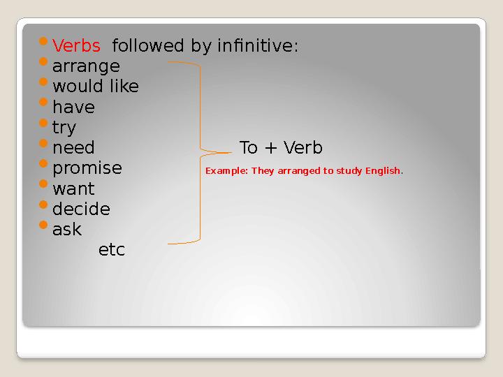 Infinitive/Comparative