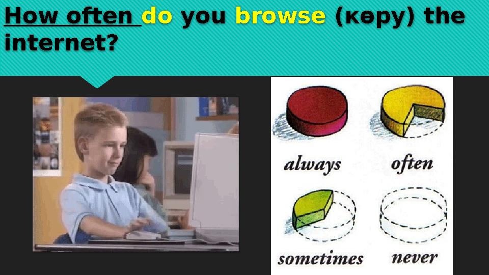 How often do you browse ( көру ) the internet?