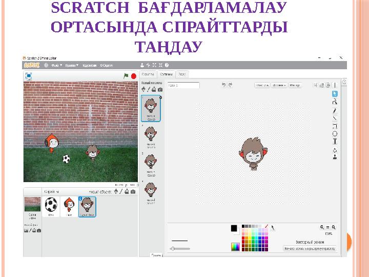 SCRATCH БАҒДАРЛАМАЛАУ ОРТАСЫНДА СПРАЙТТАРДЫ ТАҢДАУ