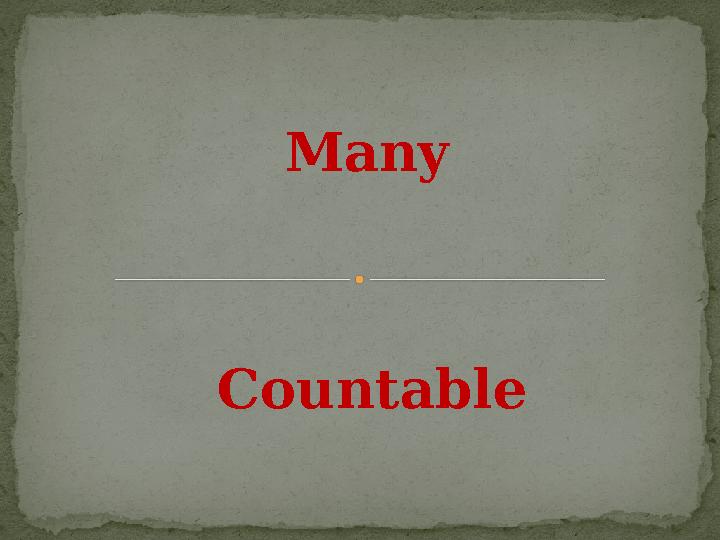 Countable Many