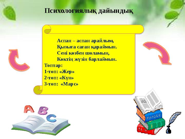 Аспан – аспан арайлым, Қызыға саған қараймын. Сені көзбен шоламын, Көктің жүзін барл