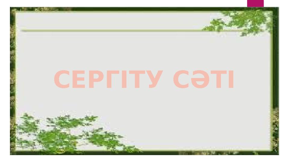 СЕРГІТУ СӘТІ