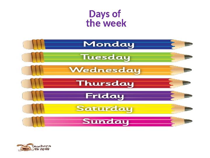 Days of the week