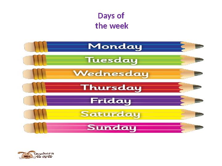 Days of the week