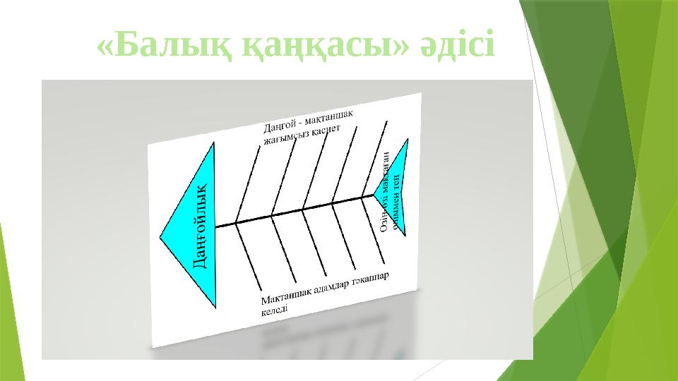 « Балық қаңқасы» әдісі