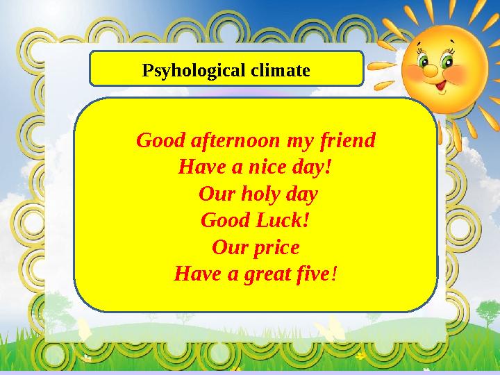 izden.kzPsyhological climate Good afternoon m у friend Have a nice day! Our holy day Good Luck! Our price Have a great five !