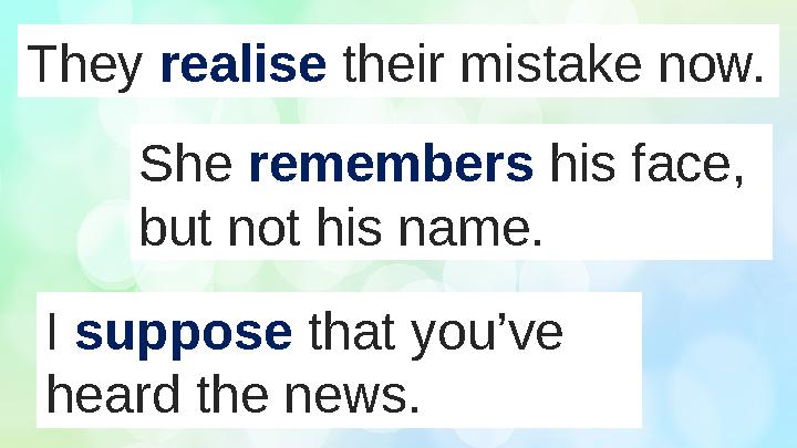 They realise their mistake now. She remembers his face, but not his name. I suppose that you’ve heard the news.