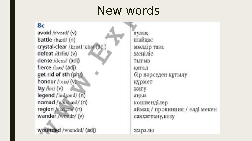 New words