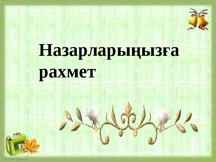 Назарлары ңызға рахмет