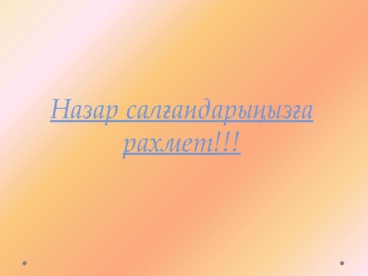Назар салғандарыңызға рахмет!!!