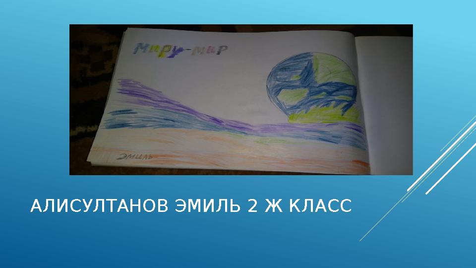 АЛИСУЛТАНОВ ЭМИЛЬ 2 Ж КЛАСС