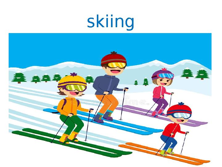 skiing