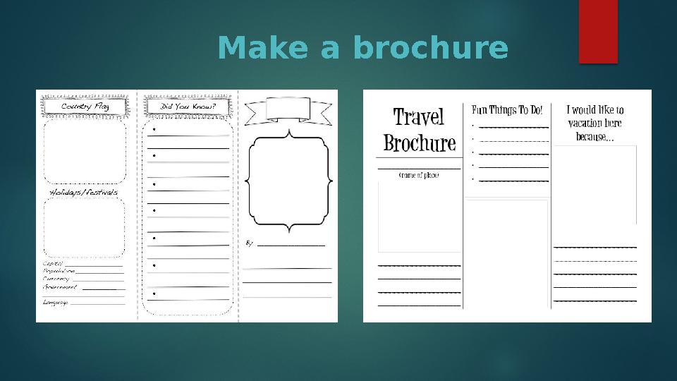 Make a brochure