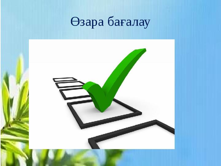 Өзара бағалау