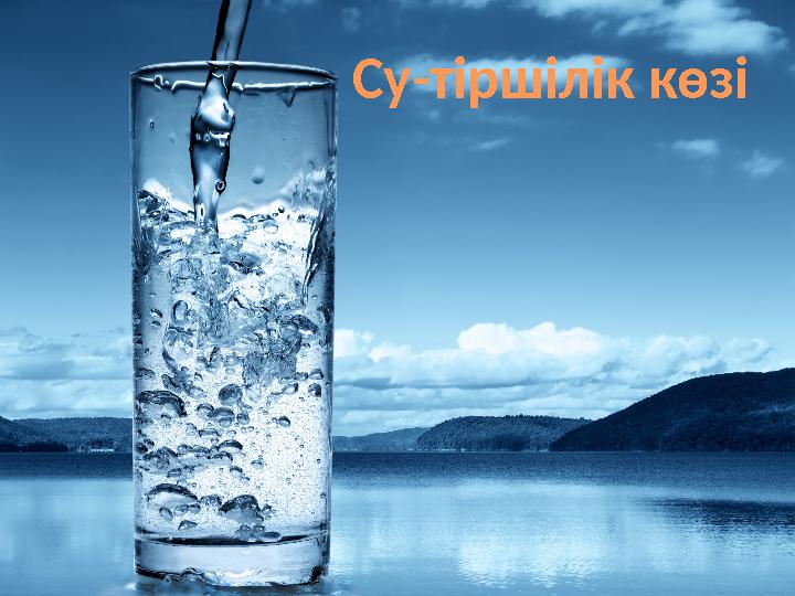 Су-тіршілік көзі