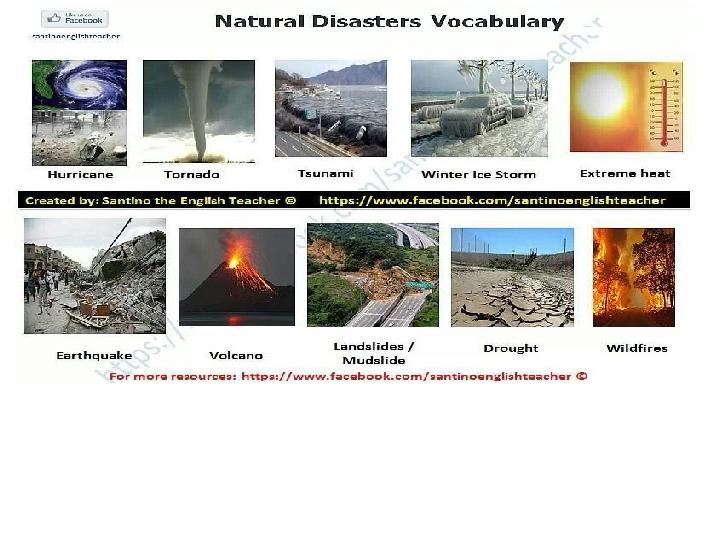 Unit 7 Lesson 1 Natural Disasters