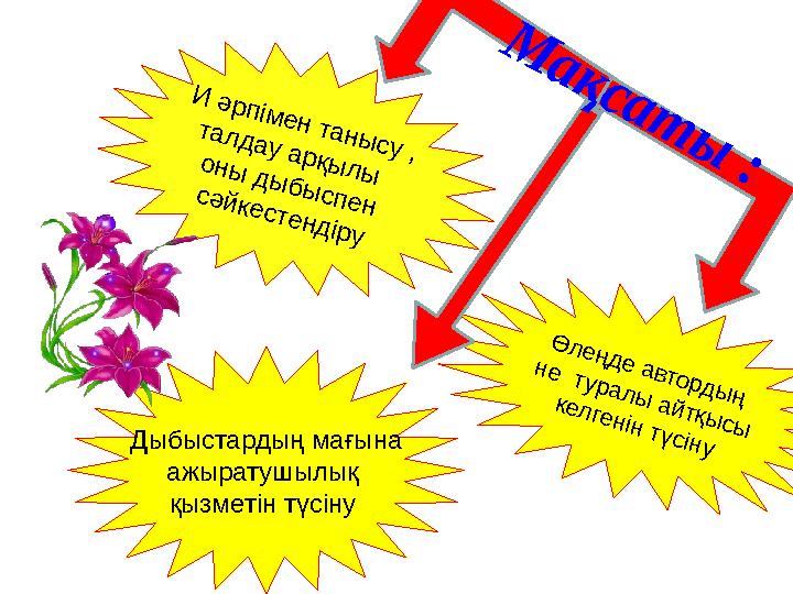 И ә р п ім е н т а н ы с у , т а л д а у а р қ ы л ы о н ы д ы б ы с п е н с ә й к е с т е н д ір у Дыбыстардың