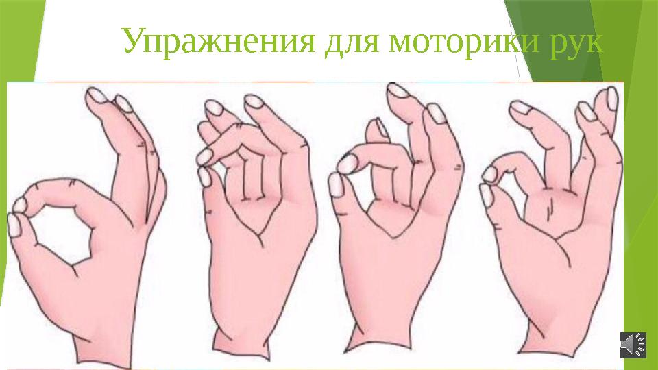 Упражнения для моторики рук