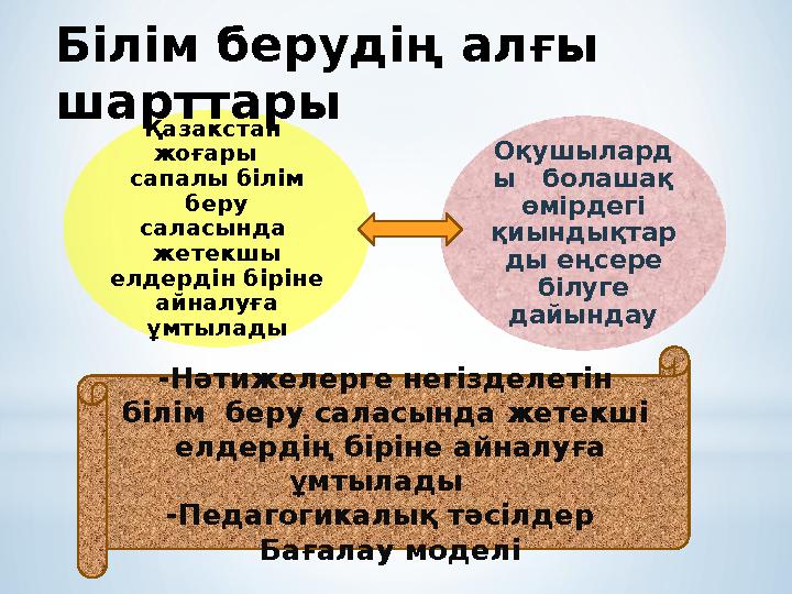 Қазакстан жоғары сапалы білім беру саласында жетекшы елдердін біріне айналуға ұмтылады Оқушылард ы болашақ өмірд