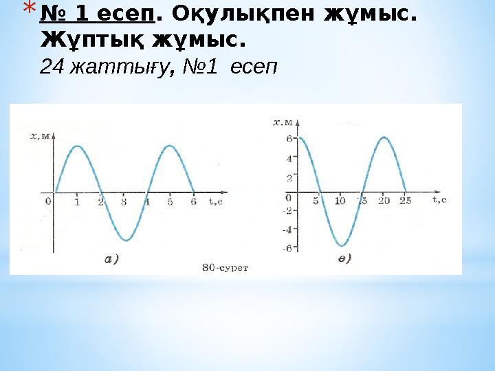 * № 1 есеп . Оқулықпен жұмыс. Жұптық жұмыс. 24 жаттығу , №1 есеп