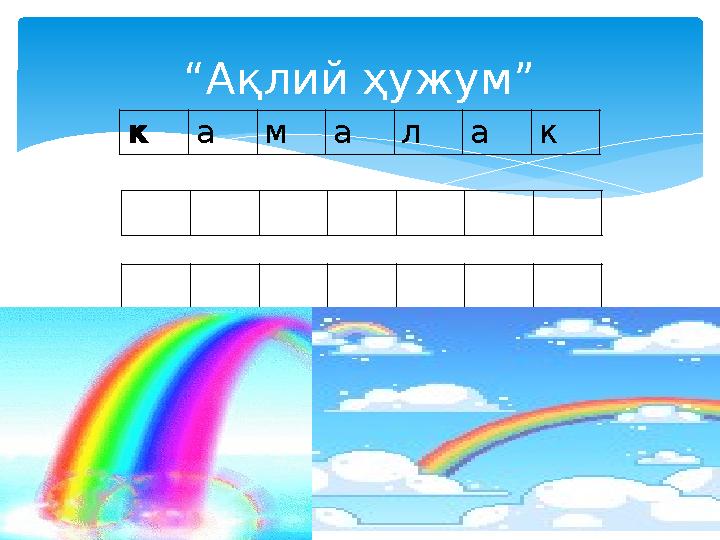 “ Ақлий ҳужум” к а м а л а к