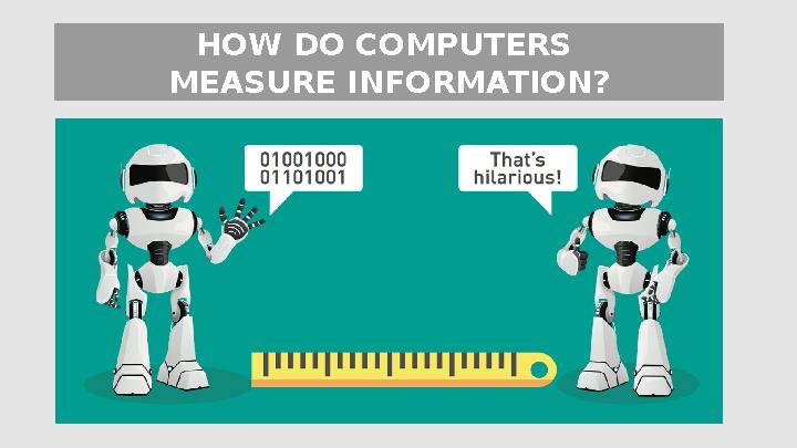 HOW DO COMPUTERS MEASURE INFORMATION?