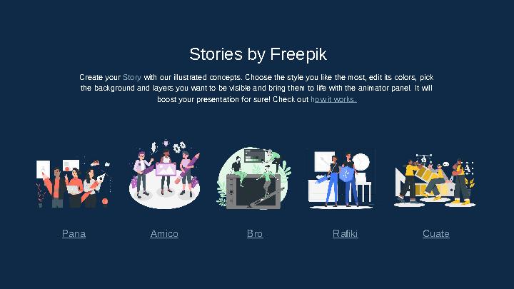Stories by Freepik Create your Story with our illustrated concepts. Choose the style you like the most, edit its colors, pick