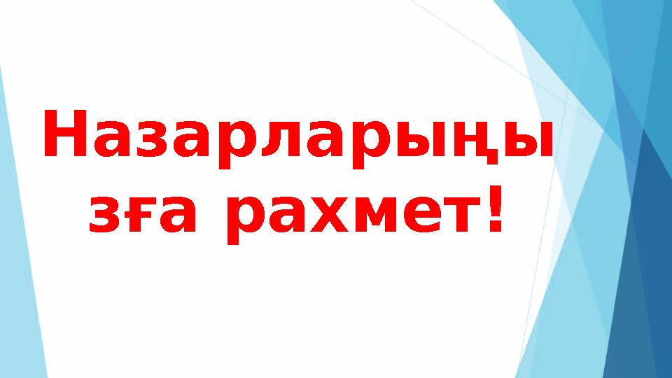 Назарларыңы зға рахмет!