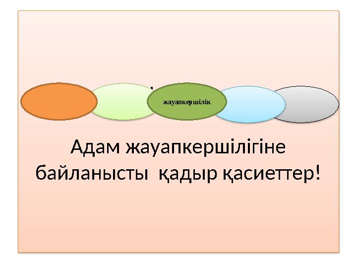 Шыңжыр Адам жауапкершілігіне байланысты қадыр қасиеттер! жауапкершілік