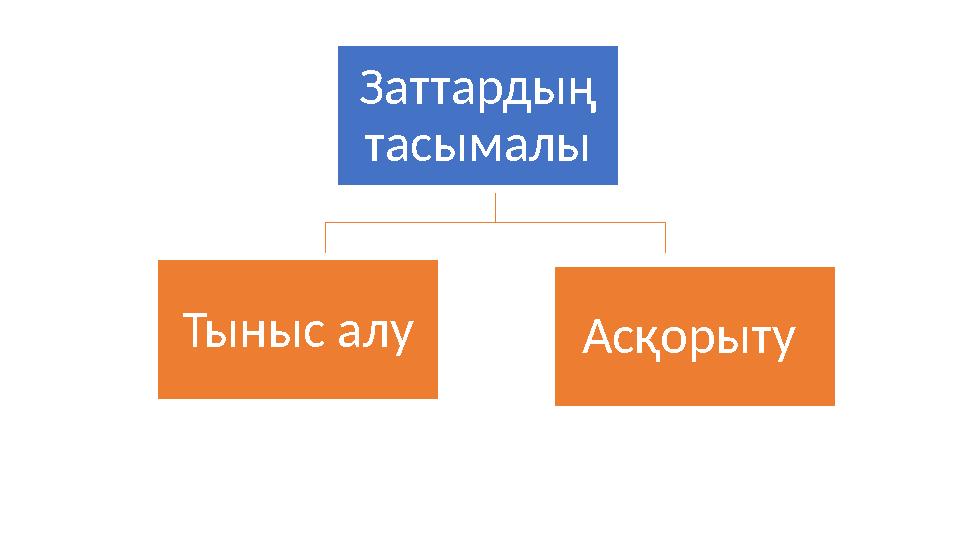 Заттардың тасымалы Тыныс алу Асқорыту