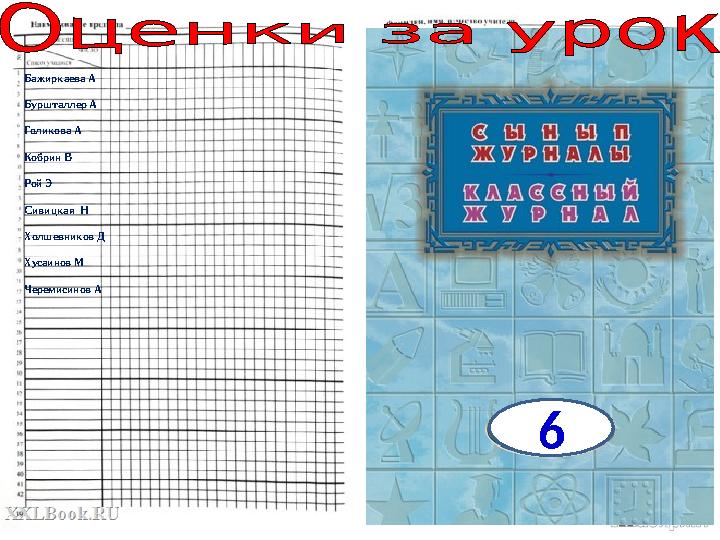 Бажиркаева А Буршталлер А Голикова А Кобрин В Рой Э Сивицкая Н Холшевников Д Хусаинов М Черемисинов А 6