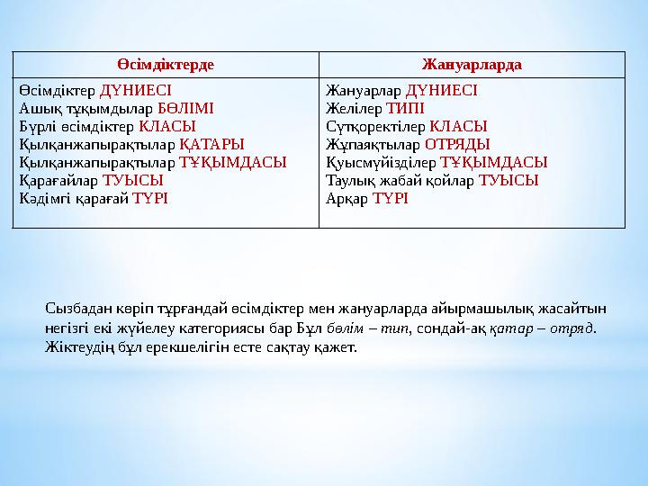 Өсімдіктерде Жануарларда Өсімдіктер ДҮНИЕСІ Ашық тұқымдылар БӨЛІМІ Бүрлі өсімдіктер КЛАСЫ Қылқанжапырақтылар ҚАТАРЫ Қылқанжа