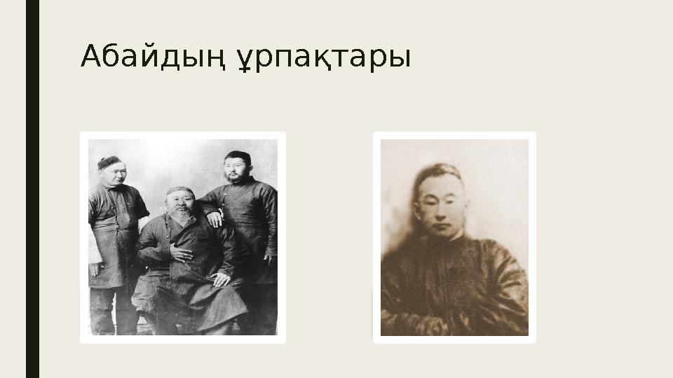 Абайдың ұрпақтары