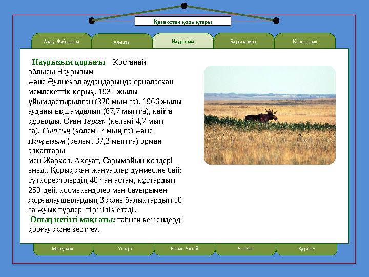 Ақсу-Жабағылы LOREM IPSUMАлматы Наурызым Наурызым қорығы – Қостанай облысы Наурызым және Әулиекөл аудандарында орналасқан