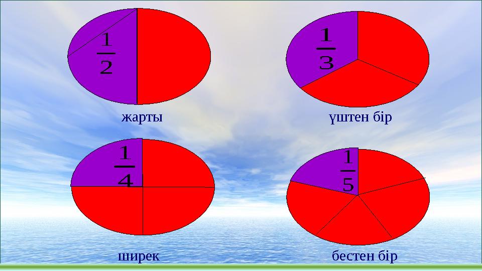 бестен бірүштен бір ширек жарты2 1 3 1 4 1 5 1
