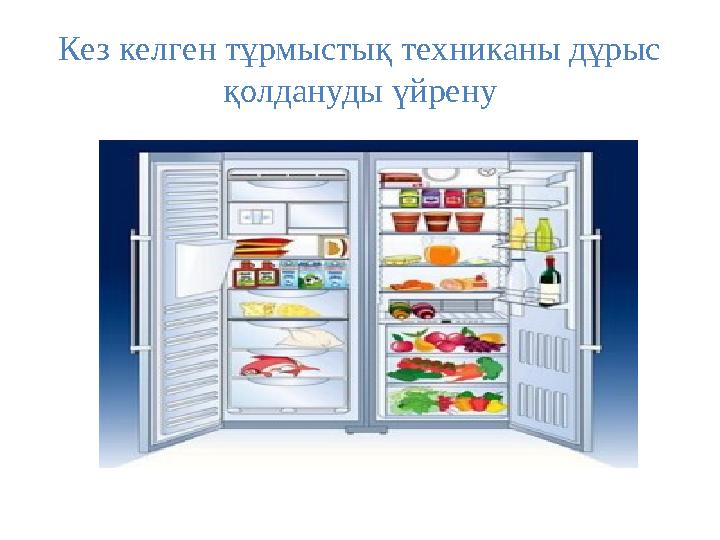 Кез келген тұрмыстық техниканы дұрыс қолдануды үйрену