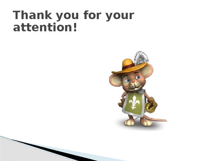 Thank you for your attention!
