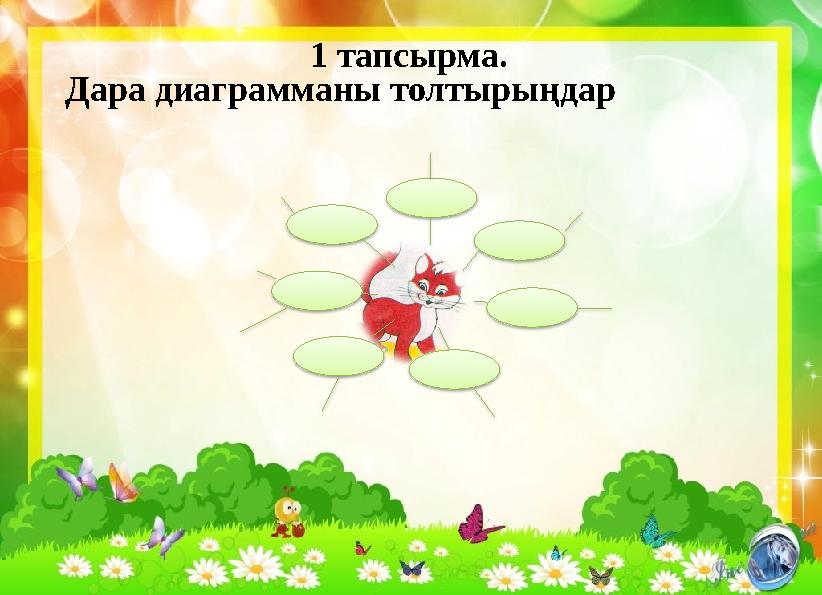 Дара диаграмманы толтырыңдар 1 тапсырма.