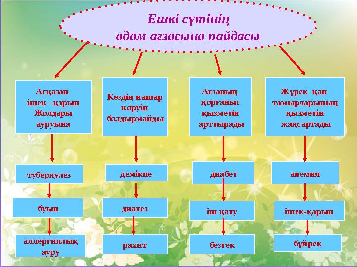 Ешкі сүтінің адам ағзасына пайдасы аллергиялық ауру іш қату анемия туберкулез Асқазан ішек –қарын Жолдары ауруына ішек-қарындиа