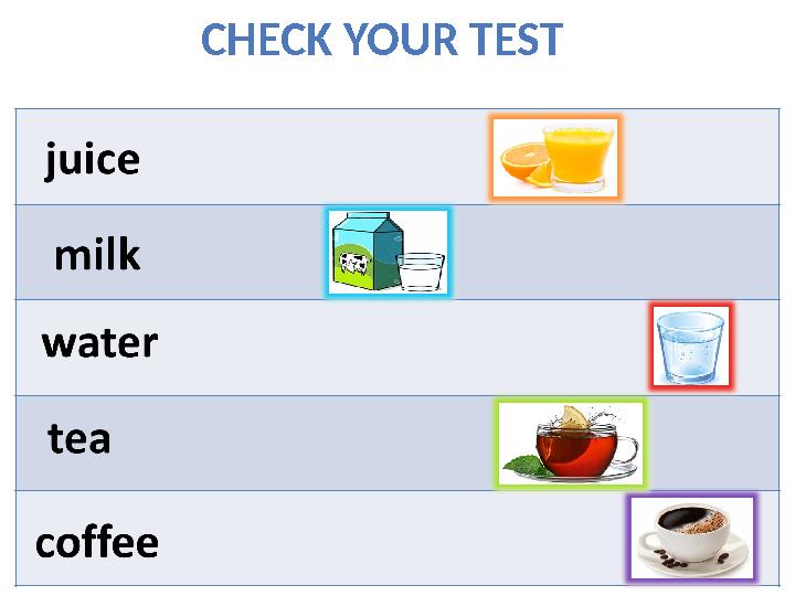 CHECK YOUR TEST