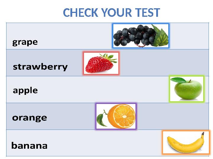 CHECK YOUR TEST