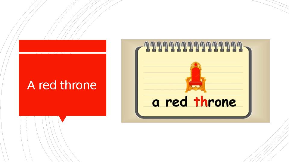 A red throne