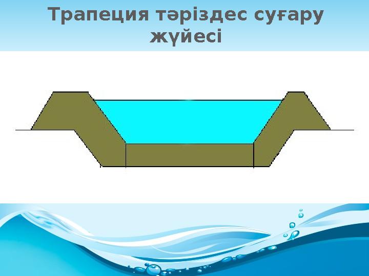 Трапеция тәріздес суғару жүйесі
