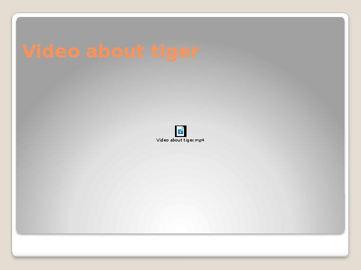 Video about tigerVideo about tiger.mp4